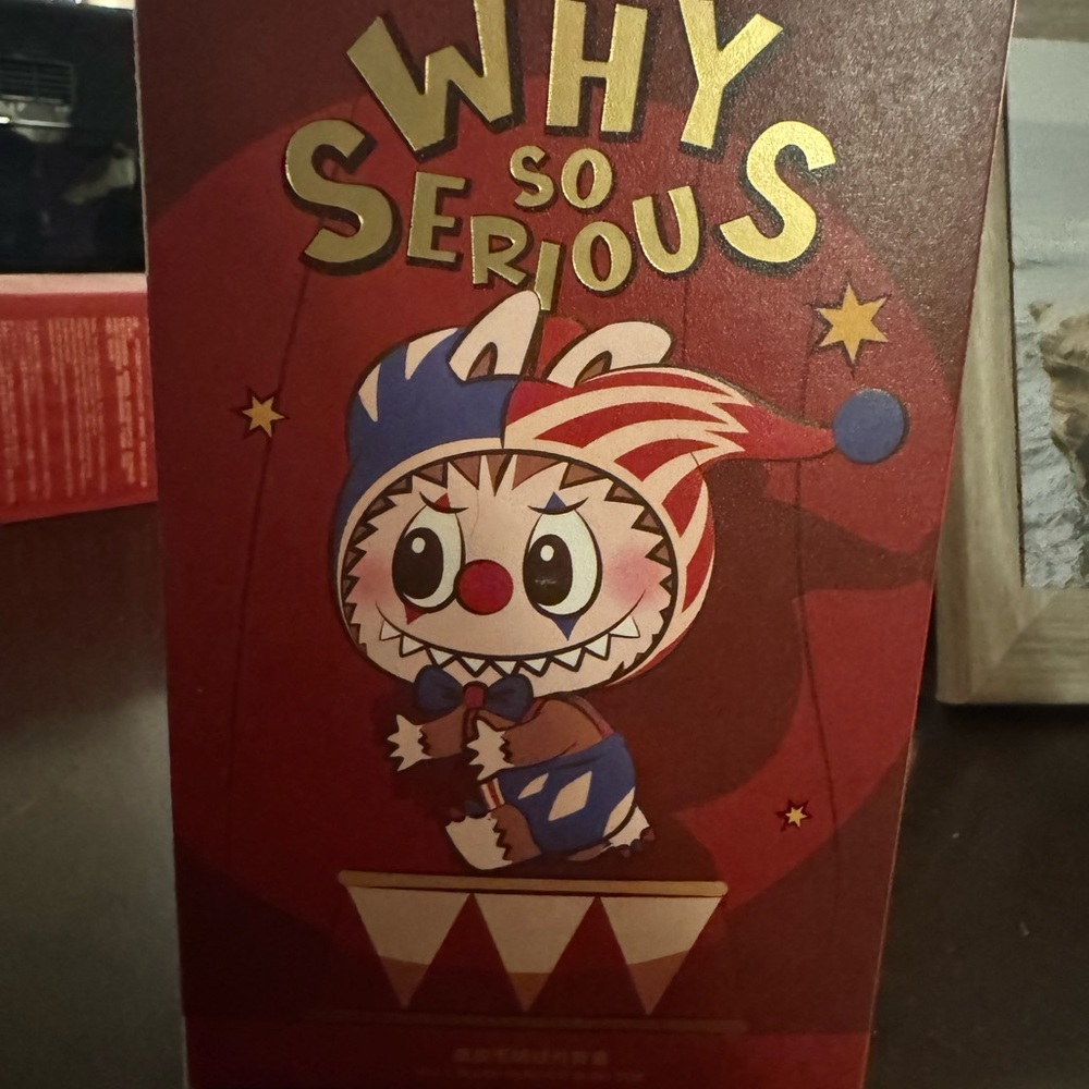 Popmart Why So Serious Stuffed Animal - Flame Clown